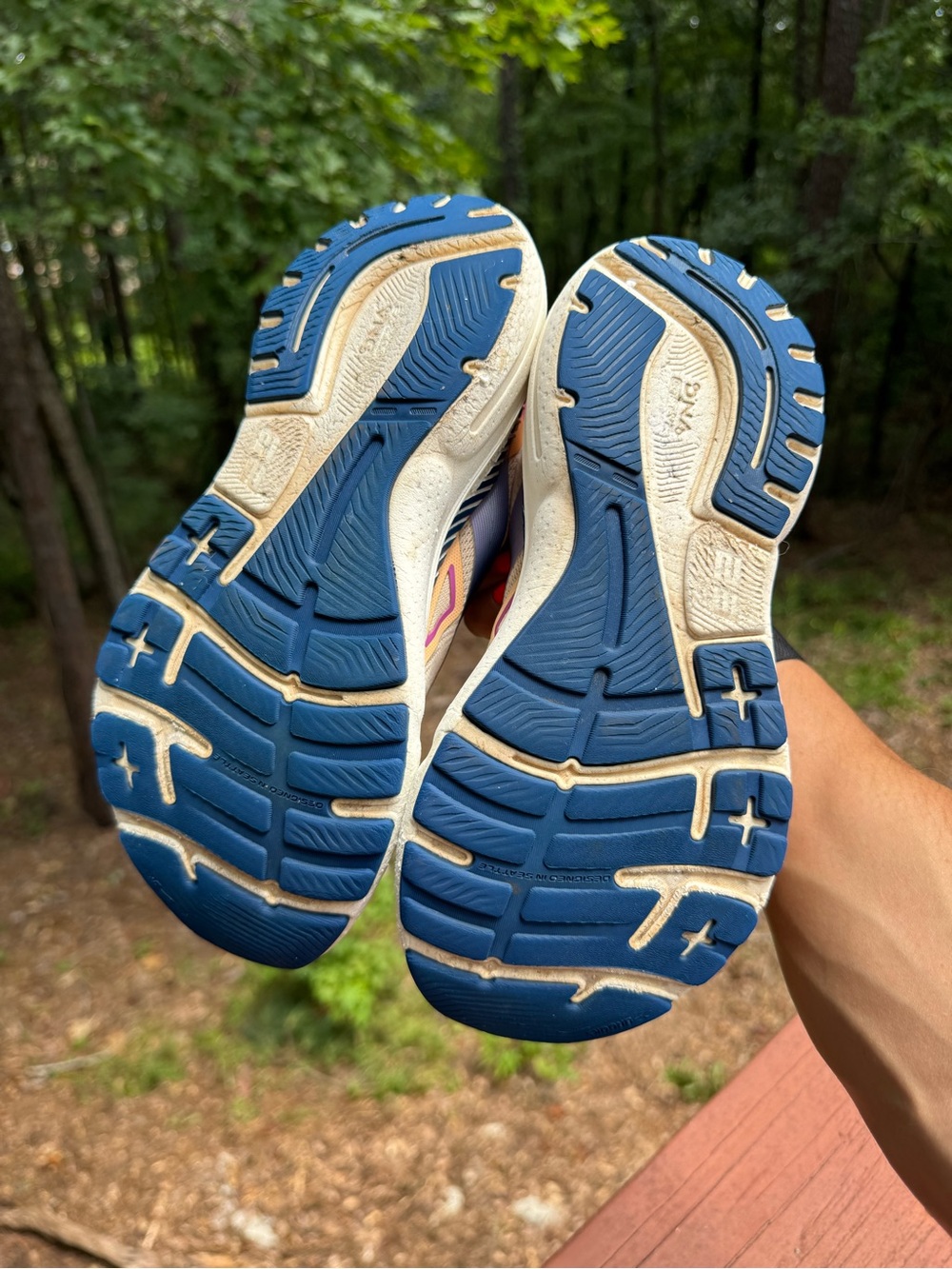 Brooks Adrenaline GTS 23 Women’s Running Shoes Size 7.5 apricot estate blue - Picture 6 of 10